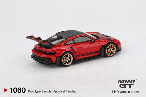 Porsche 911 (992) GT3 RS, Weissach Package (2022), MiniGT, 1:64, MGT01060-L, Guards Red