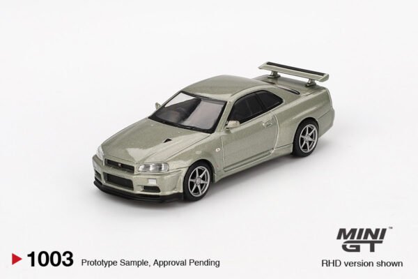 Nissan Skyline GT-R (R34) V-Spec II Nür 2002, MiniGT, 1:64, MGT01003-R, Jade