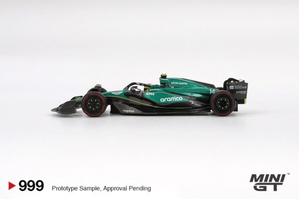 Aston Martin AMR24 #14, Fernando Alonso, Bahrain GP 2024, MiniGT, 1:64, MGT00999-L