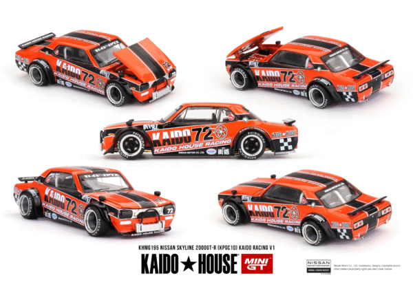 Nissan Skyline 2000GT-R (KPGC10) Kaido Racing V1, MiniGt/Kaido House, 1/64, KHMG195