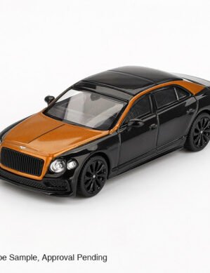 Bentley Flying Spur Orange Flame/Onyx 2024, MiniGT, 1:64, MGT00991-L, black/brown