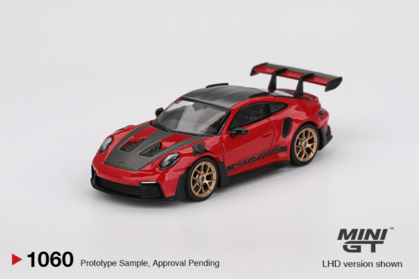 Porsche 911 (992) GT3 RS, Weissach Package (2022), MiniGT, 1:64, MGT01060-L, Guards Red